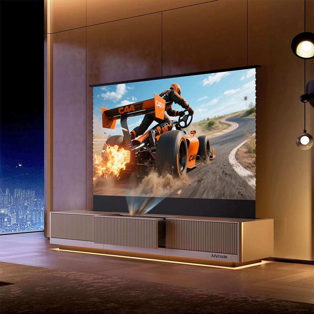 Julycode 4K UST Cinema System with ALR Screen & Smart Cabinet