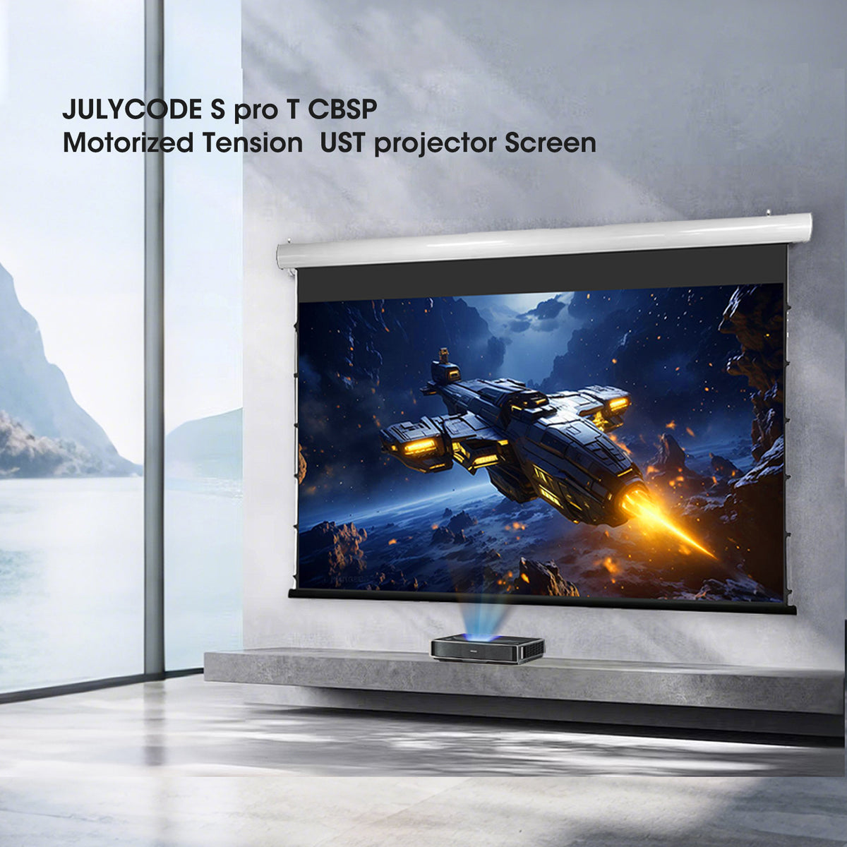 Julycode S Pro T CBSP A Motorized Pull-Down UST ALR Screen
