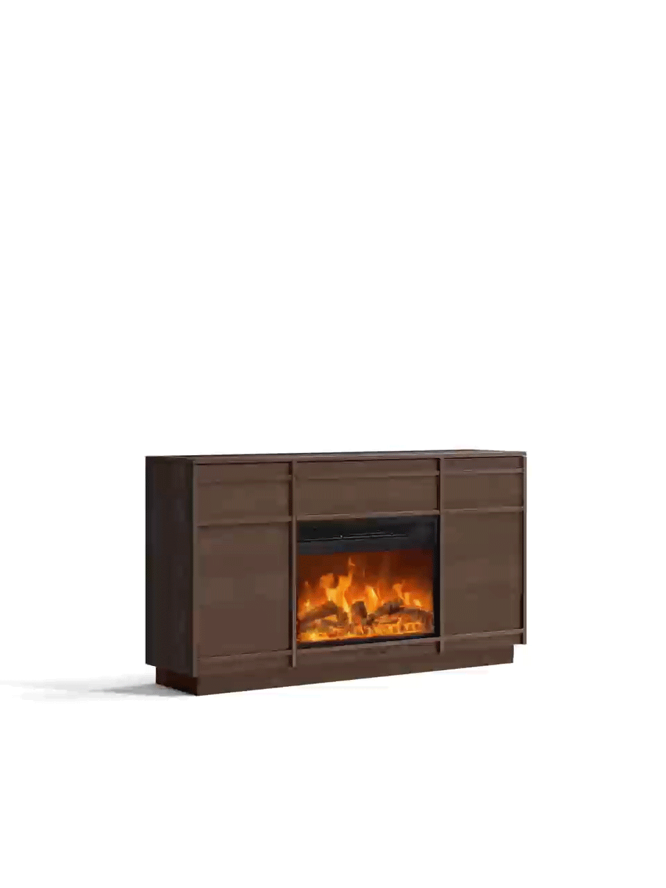 Julycode 55" Motorized TV Lift Fireplace Cabinet